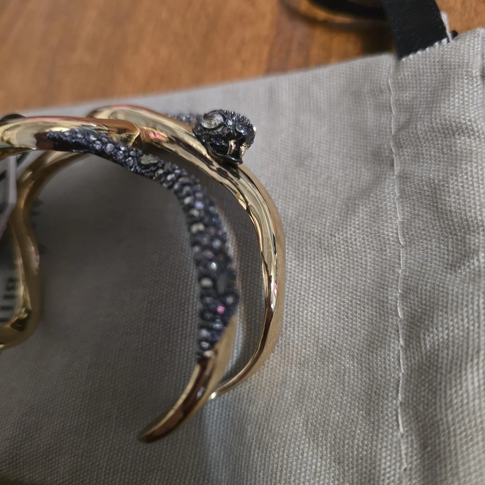 Alexis Bittar Gold and Silver Snake Bracelet